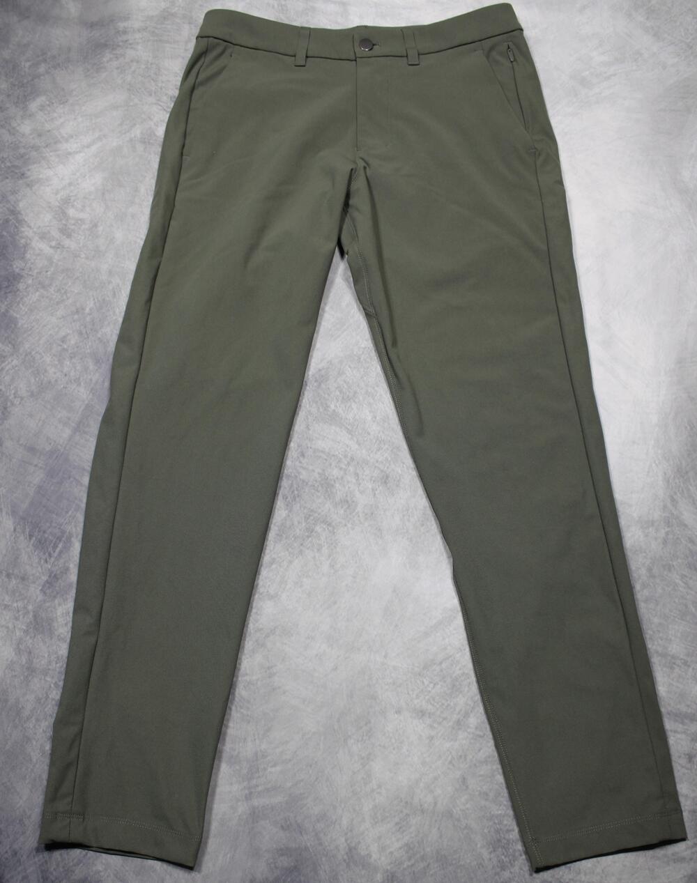 Lululemon Pants Mens 30 Green Microfiber Chino Slim Fit Stretch Casual